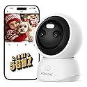 faleemi Dual Lens 2.4/5GHz WiFi Security Camera, 360° PTZ 2K Indoor Nanny Cams with Phone App, 2-Way Audio, Motion Tracking, Night Vision,