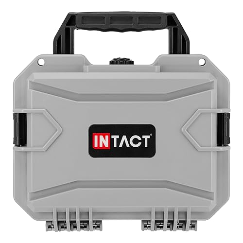 Eylar 11.8" Intact Series Compact Hard Camera Case, Lightweight and Durable Stacker Design with Foam (Gray)