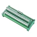ANMBEST 2 in 20 Out Terminal Blocks Module, 25A DIN Rail and Panel Mounting Power Distribution Breakout Board for PLC Servo Power Amplifier