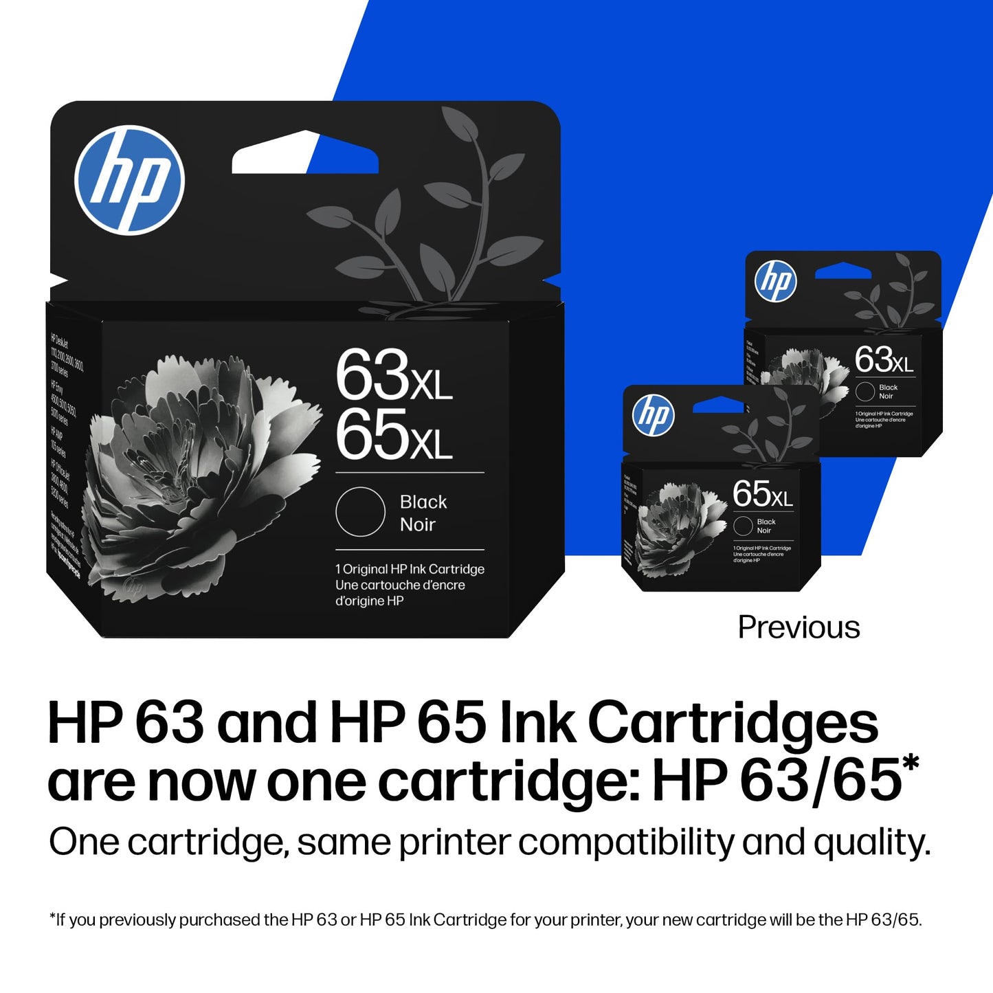 HP 63XL/65XL Black High-Yield Ink Cartridge (Replaces and Works with Both 63XL & 65XL) | Works with AMP; DeskJet 1100, 2100, 2600, 3600; Envy 4500