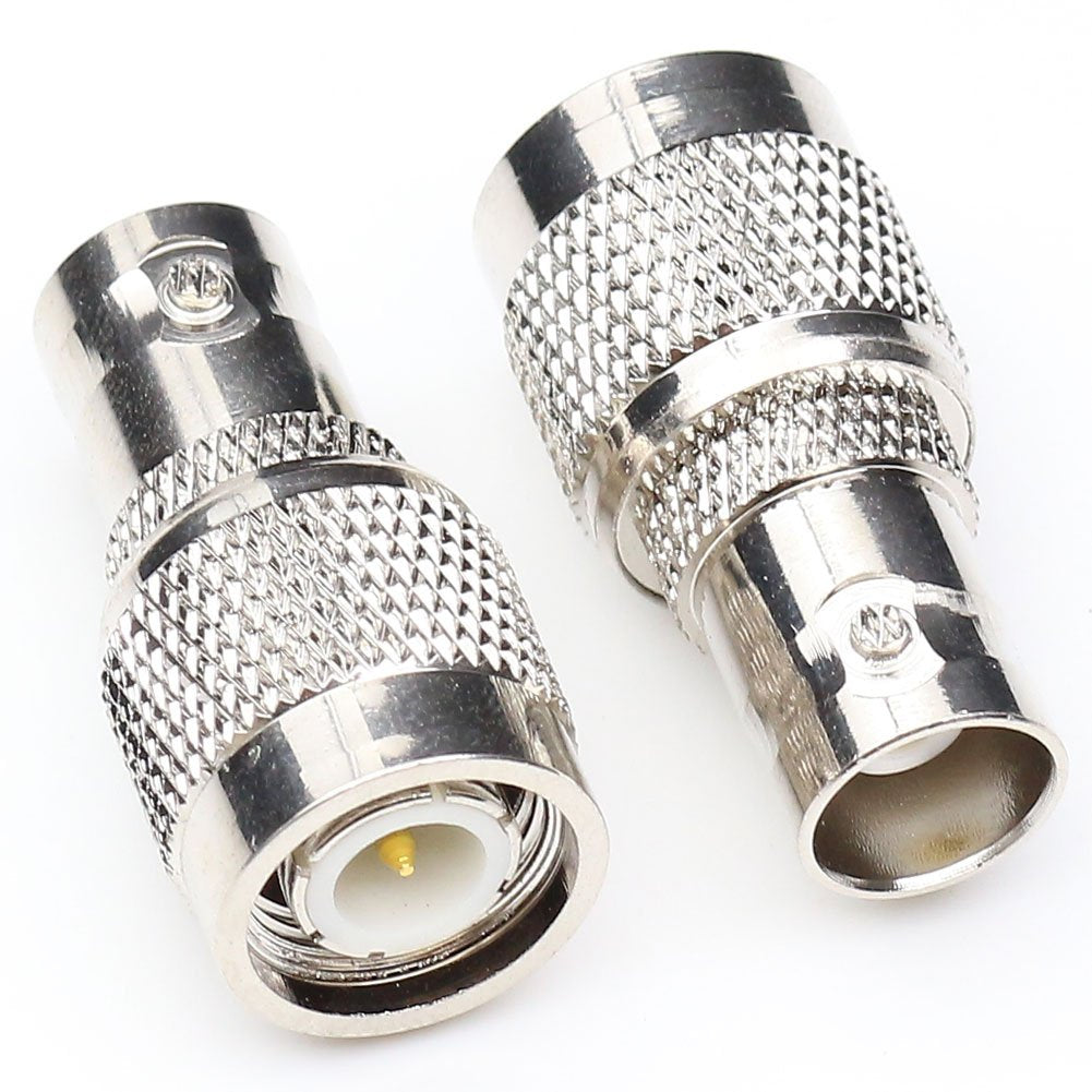 ANHAN TNC Male Plug to BNC Female Jack Adapter RF coaxial Coax Adapter 2Pack
