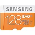 Samsung 128GB up to 48MB/s EVO Class 10 Micro SDXC Card with Adapter (MB-MP128DA/AM)