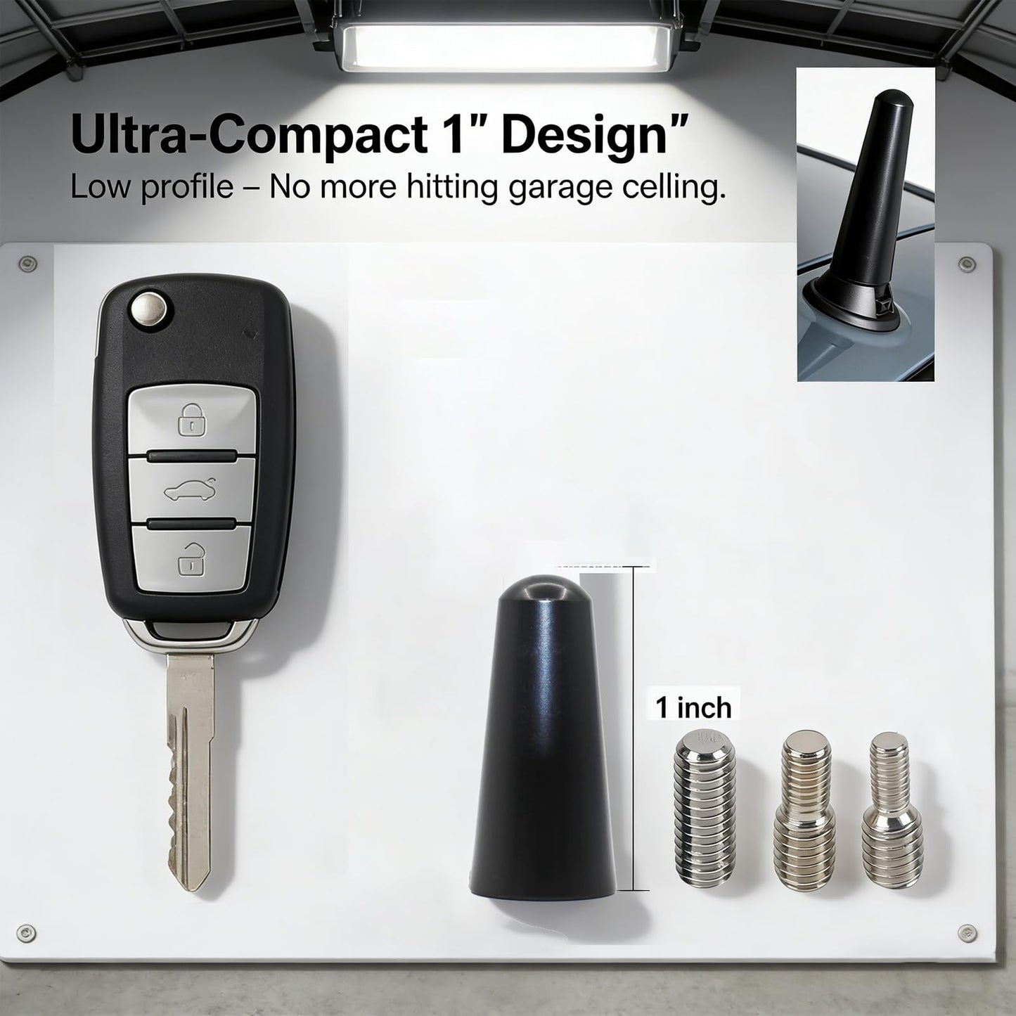 Universal Antenna, 1 Inch Dual Size, Compatible with M6/M5/M4 Screws, Multi-Device Universal Replacement Antenna for Electronics, Radio, TV, Indoor