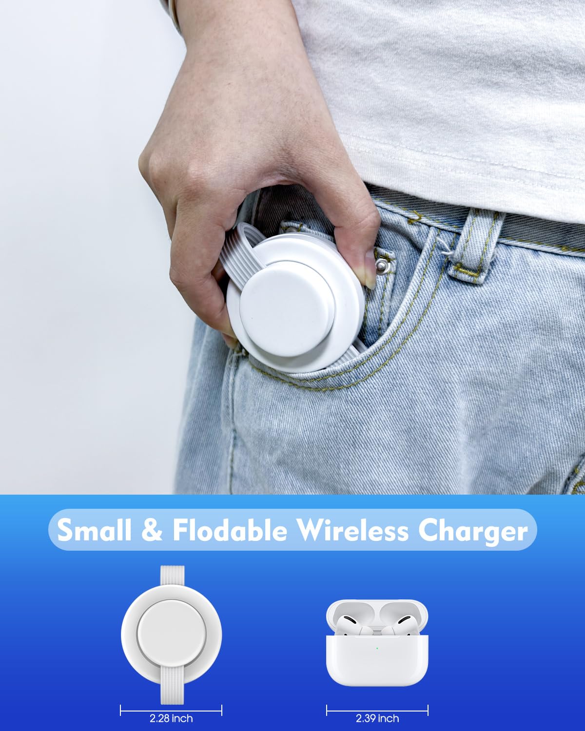 Magnetic Wireless Charging Station 3in1 Fast iPhone Charging Pad Foldable Travel MagSafe Charger Station Dock Apple Mag-Safe Charger for iPhone 17 Pro