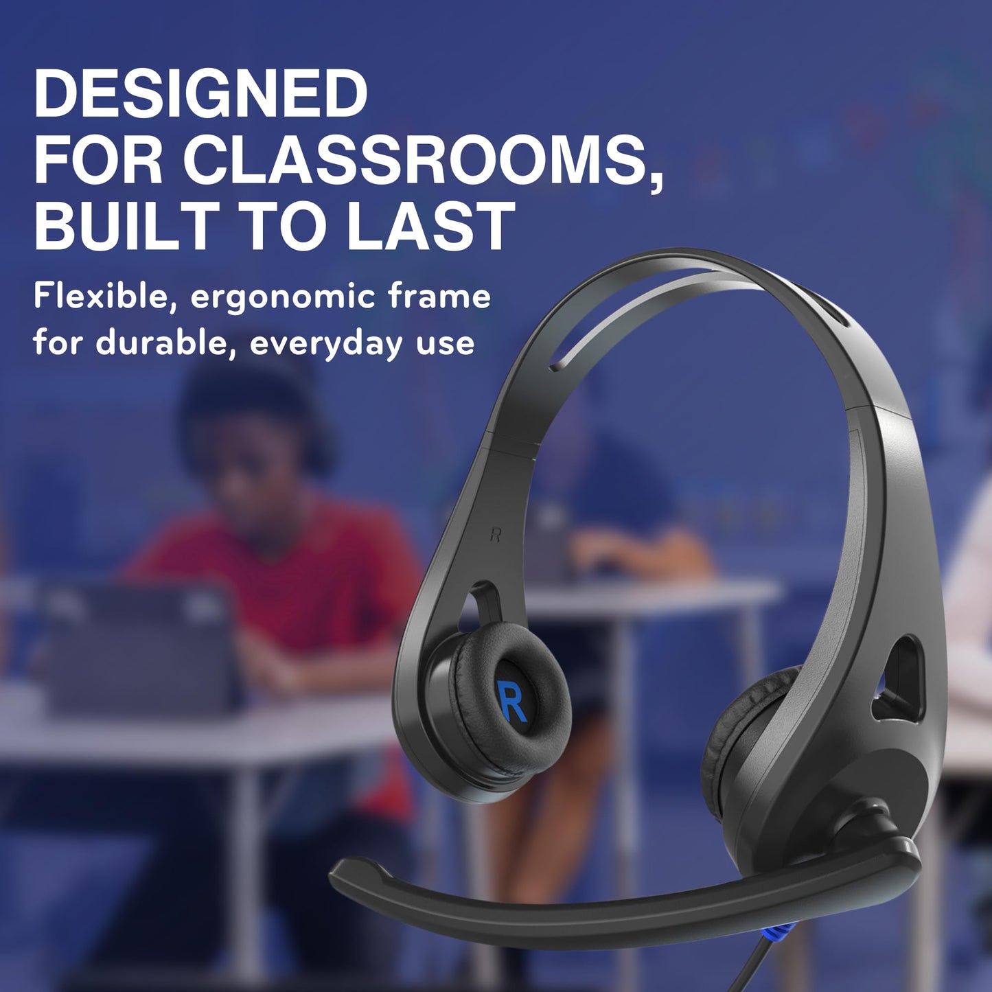 ThinkWrite Technologies / TWT Audio Ergo, TW110 | Premium On-Ear Headset with Noise Reducing Microphone (3.5mm Jack)