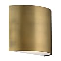 WAC Lighting dweLED, Pocket 7in LED Wall Sconce in Aged Brass