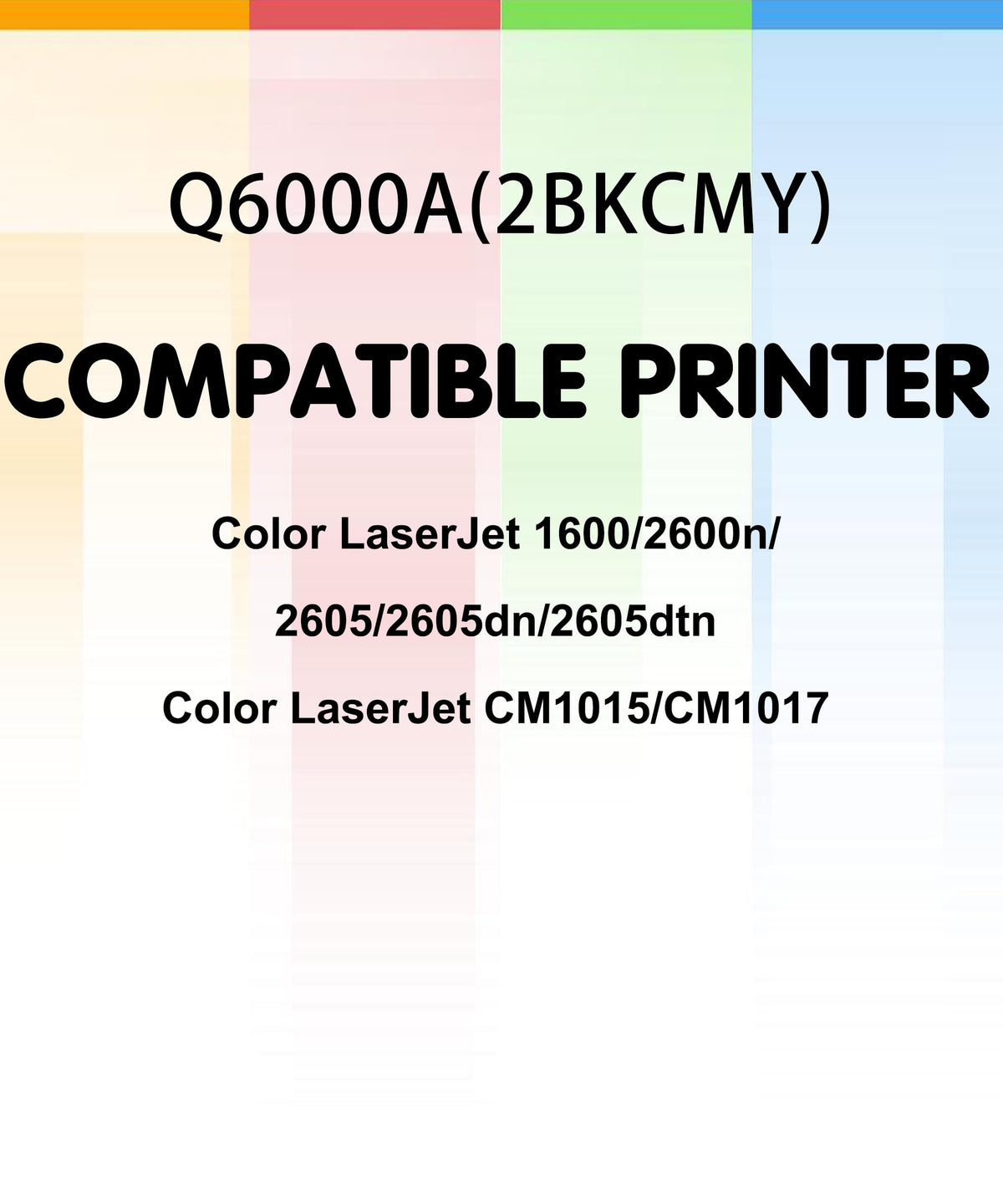 Green Toner Supply (Pack of 4) Compatible Replacement for HP 124A Q6000A Q6001A Q6002A Q6003A Toner Cartridge Work for HP Color Laser-Jet 1600 2600n