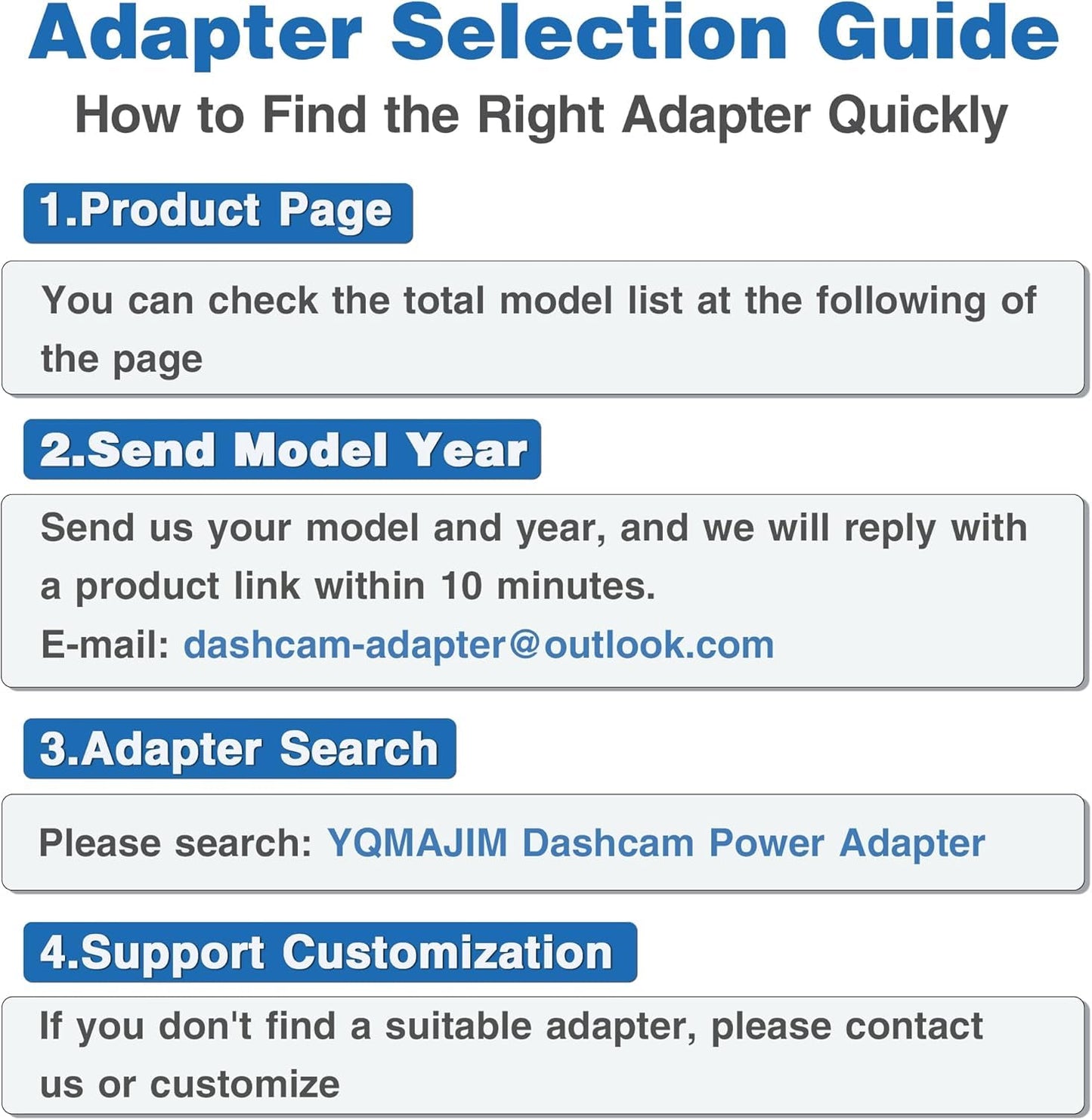 YQMAJIM Dashcam Power Adapter,(10P TypeC) Compatible with Chrysler,Dodge Ram,Jeep Grand Cherokee,Auto Rearview Mirror to Dash Cam Power