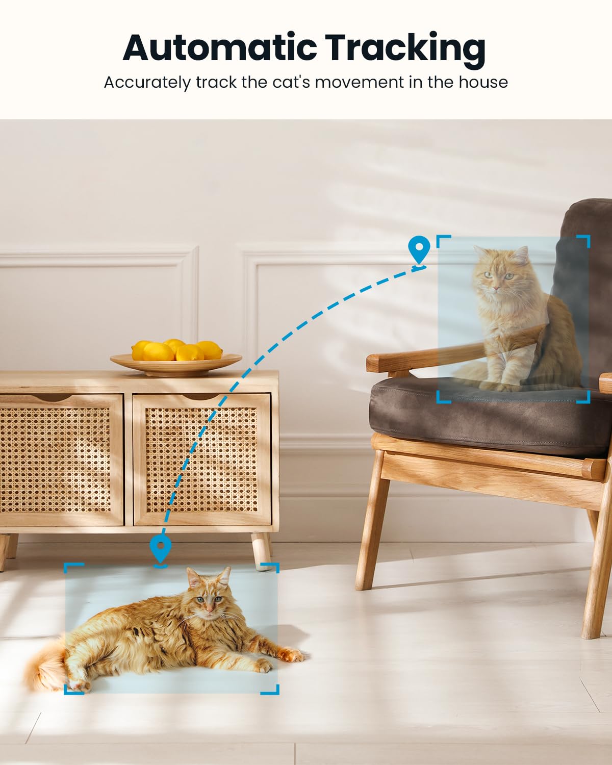 ieGeek Indoor Camera, 2K Cameras for Home Security, 5G Security Camera Indoor, 360° Pet/Dog/Baby Camera with Phone App, AI Tracking, 2-Way Audio