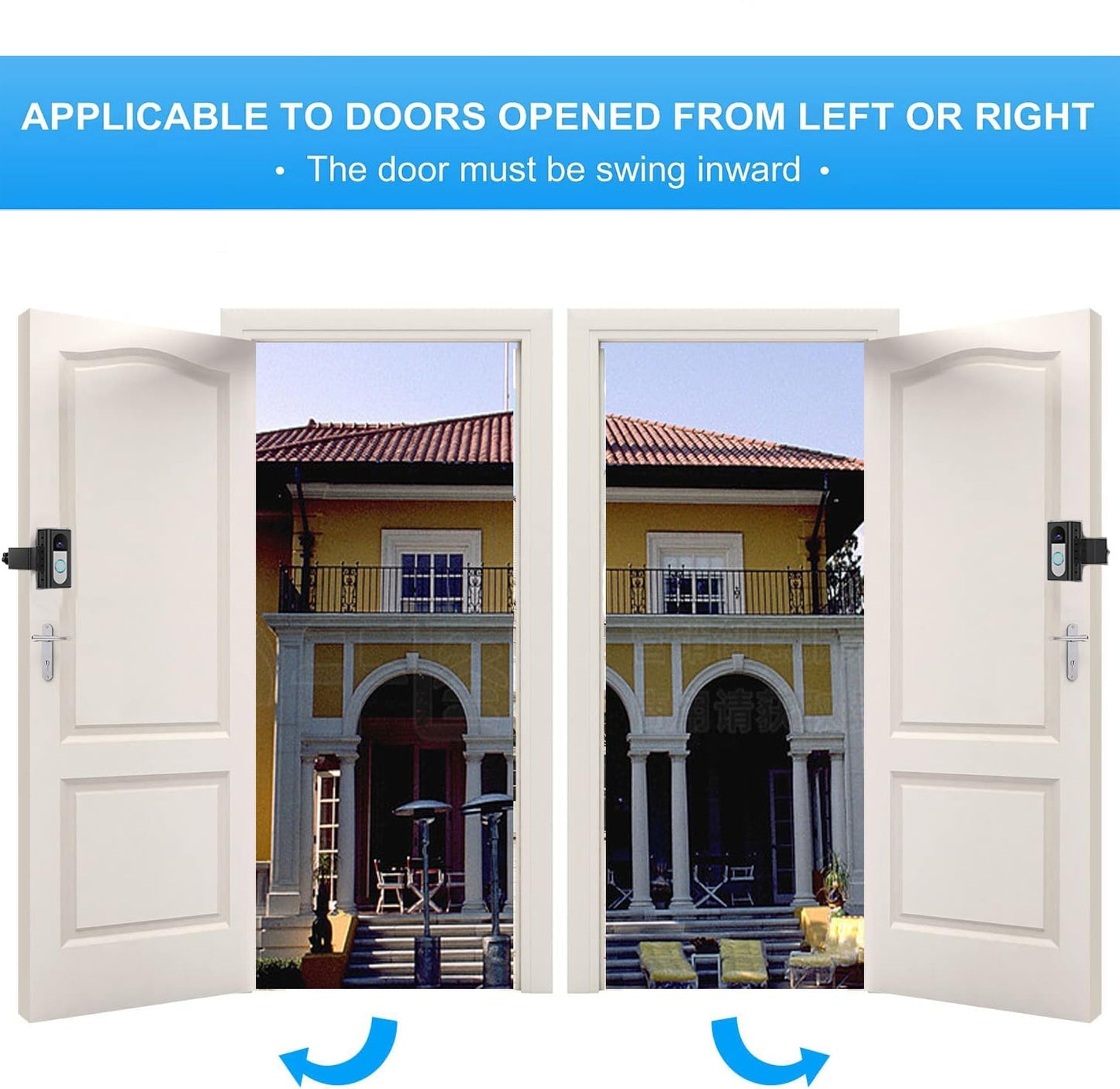 YAHUAA Upgrade Anti Theft Video Doorbell Mount Compatible with Video Doorbell, Adjustable Mounting Bracket Accessories for houses, apartments, Office
