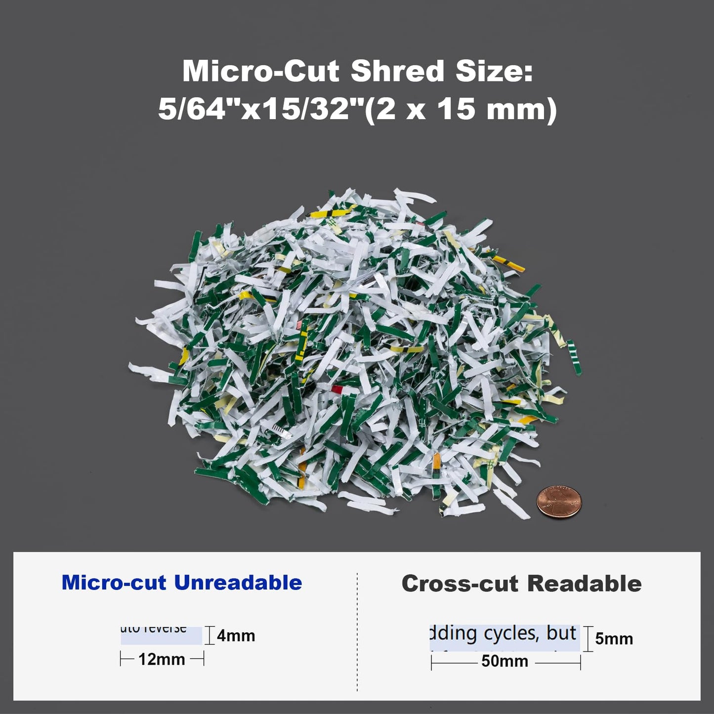Wingwise 150 Sheet Auto-Feed Paper Shredder, Micro Cut P-5 High Security (5/64 x 19/32 inches), Large 6-Gallon Bin, 40 Mins Continuous Run, 55dB