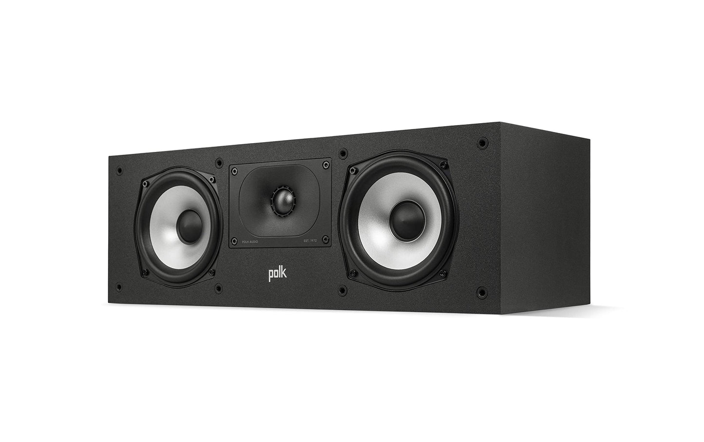 Polk Monitor XT30 Compact Center Channel Speaker - Hi-Res Audio Certified, Dolby Atmos & DTS:X Compatible, 1" Terylene Tweeter & Dual 5.25"