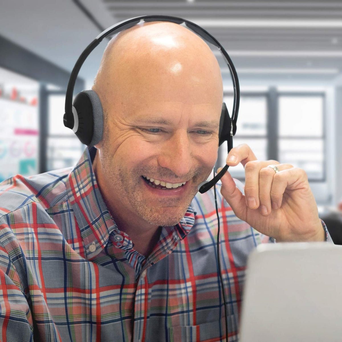 Koss CS300-USB Dual-Sided On-Ear Communication Headset, Black, USB-A Plug