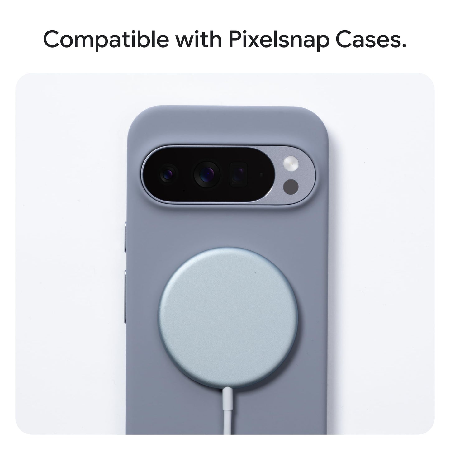 Google Pixelsnap Phone Charger - Fast-Charging 25W Qi2 Wireless Charger - Compatible with Pixel Phones and Qi-Certified Devices - Charger Adapter Sold