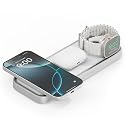 NOCO XGrid XDP3: 3-in-1 Wireless Charging Pad - Charging Station for iPhone, Apple Watch, and AirPods - MagSafe Compatible, Qi2 Certified - Includes