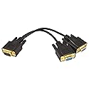 PTC 0638544116804 VGA cable 0.3 m VGA (D-Sub) 2 x VGA (D-Sub) Black - VGA Cables (0.3 m, VGA (D-Sub), 2 x VGA (D-Sub), Gold, Black, Male/Female)