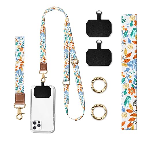 DARUIXZ Phone Lanyard Crossbody Wrist Strap, Universal Adjustable Neck Strap for Phone Case Keys ID Badges, Phone Accessories Travel Essential