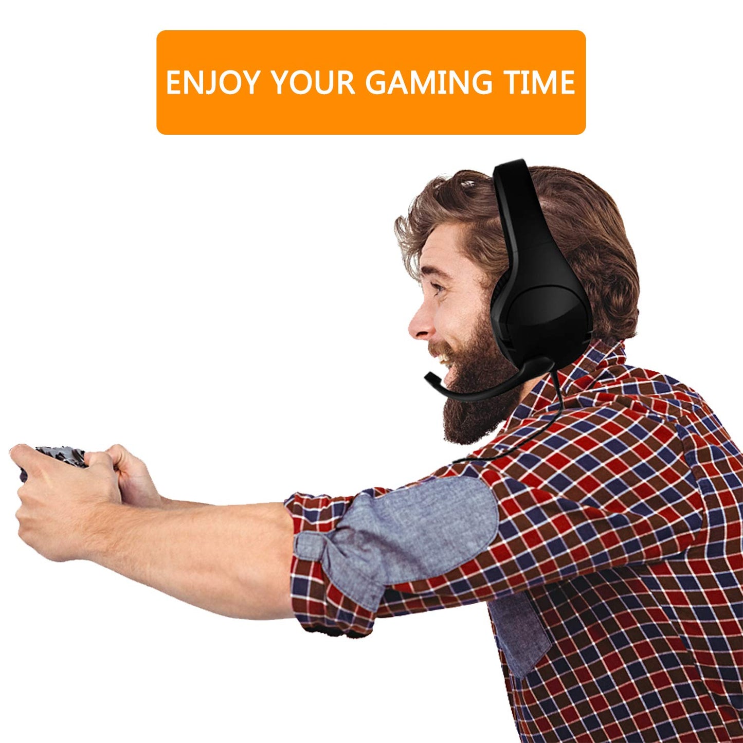 Bosmarlin Stereo Headset Adapter for Controller & Series X|S Controller/Adjust Audio Balance (Game Sound & Voice Chat), Volume, Mic Directly