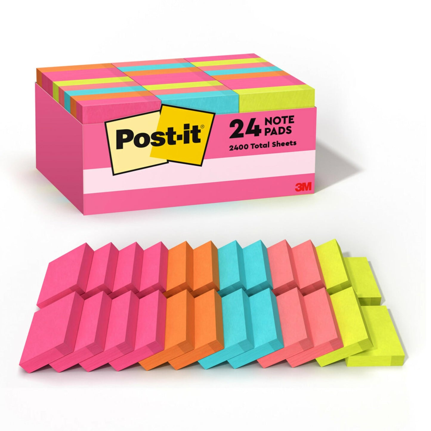 Post-it Mini Notes, 1 3/8 x 1 7/8 in, Poptimistic Collection, 18-Pack