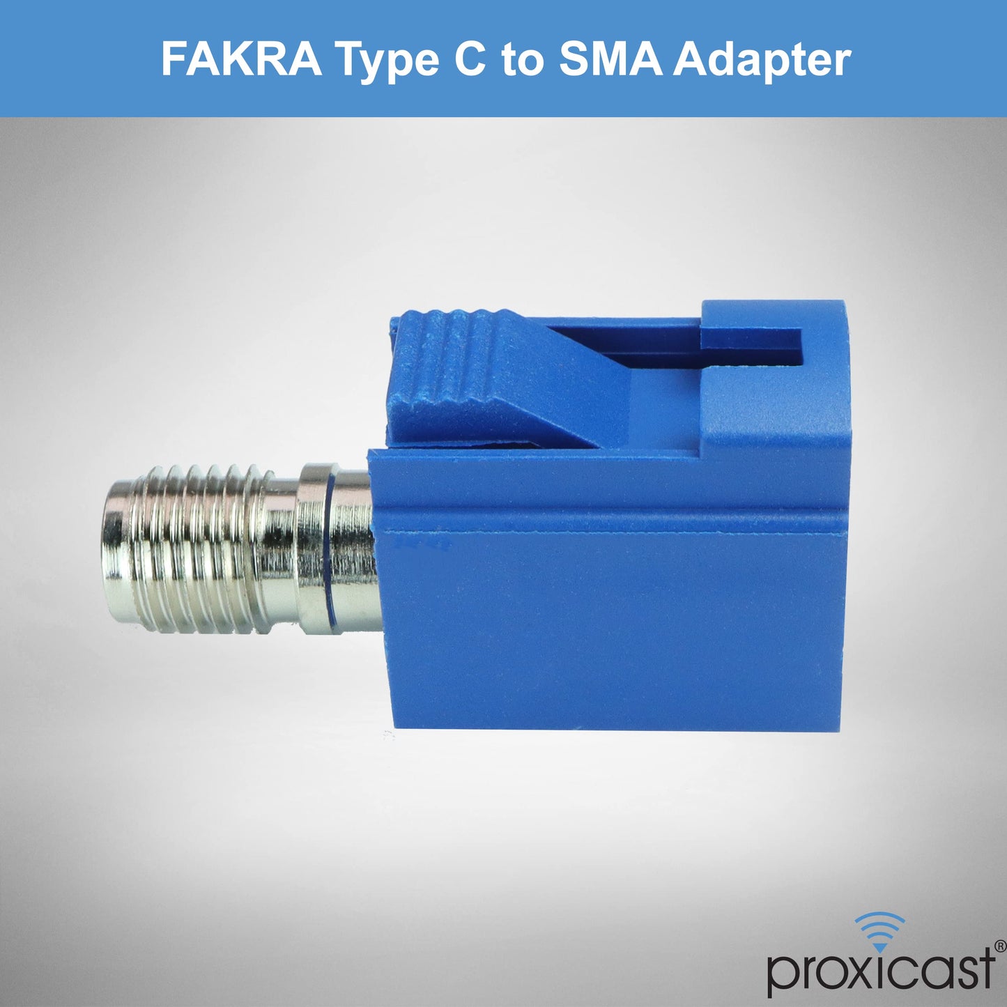 Proxicast FAKRA C to SMA Female Interseries Adapter - Signal Blue for GPS & Navigation Antenna Coax Cables (ANT-106-C-SMA)