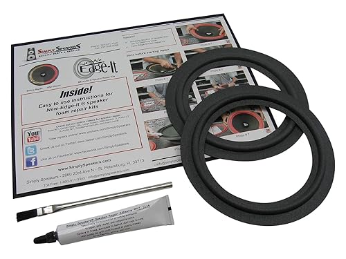 Simply Speakers 6.5 Inch Foam Speaker Repair Kit Compatible with JBL P206 P206HS, FSK-6P206 (Pair)