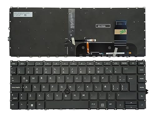Laptop Replacement Keyboard Compatible for HP ELITEBOOK 840 G8 745 G7 745 G8 840 G7 M36312-001 M36309-001 6070B1847702 Latin Layout Backlit (No