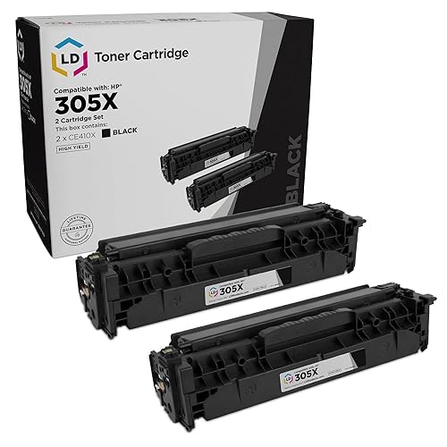 LD Remanufactured Toner Cartridge Replacements for HP 304A CC530A (Black, 2-Pack) Compatible with LaserJet CM2320fxi CM2320n CM2320nf CP2025dn CP2025n