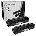 LD Remanufactured Toner Cartridge Replacements for HP 304A CC530A (Black, 2-Pack) Compatible with LaserJet CM2320fxi CM2320n CM2320nf CP2025dn CP2025n