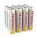 Tenergy AA Rechargeable Battery NiCd 1000mAh 1.2V Battery Pack for Solar Lights, Garden Lights, 12 Pack