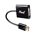 Rosewill osewill DisplayPort to DVI Video Adapter Dongle | Portable Converter for PC Computers, Laptops, Monitors, Projectors, TVs