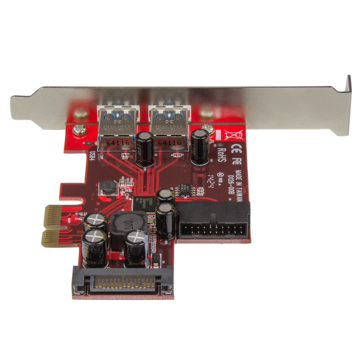 StarTech 4-Port PCI Express USB 3.0 Card, 5Gbps, TAA (PEXUSB3S2EI)