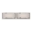 Nuvo Lighting 62/312 Mercer LED Two Light Wall Sconce 9.6 Watt 570 Lumens Soft White 2700K KolourOne LED Technology Frosted Glass Polished Nickel
