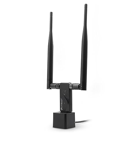 Panda Wireless PAU09 N600 Dual Band (2.4GHz and 5GHz) Wireless N USB Adapter W/Dual 5dBi Antennas - Windows 7/8/10/11, Zorin, Mint, Ubuntu, openSUSE