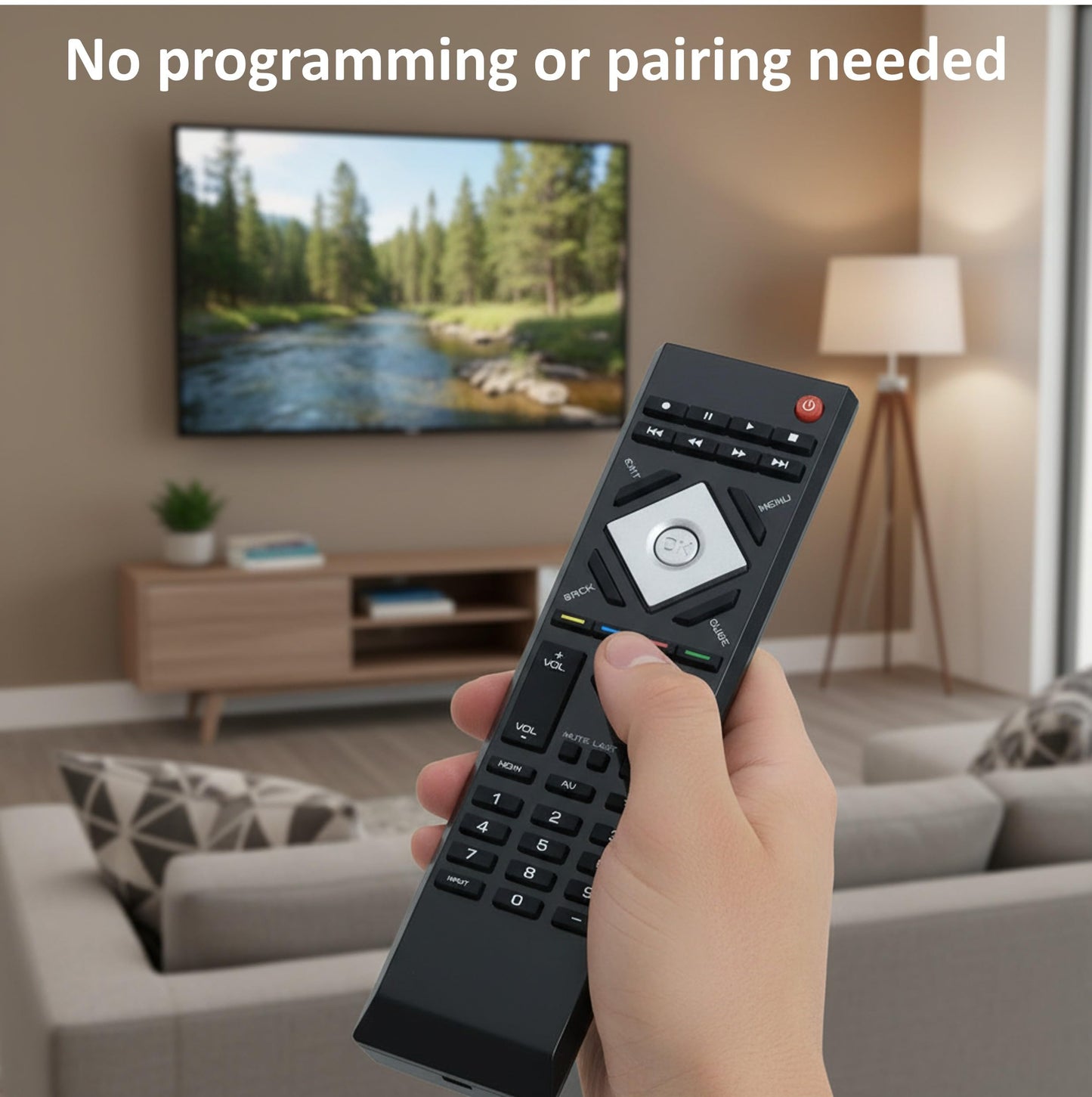 VR15 Remote Replacement for VIZIO TV E421VL E551VL E420VL E470VL E550VL E470VLE E421VO; E420VO E370VL E321VL E371VL E320VP E320VL E421VL E551VL E420VL