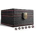 FOXNSK Faraday Box for Car Keys, Leather Signal Blocker Box for Keyless Entry RFID Anti-Theft Fob Phones Cards