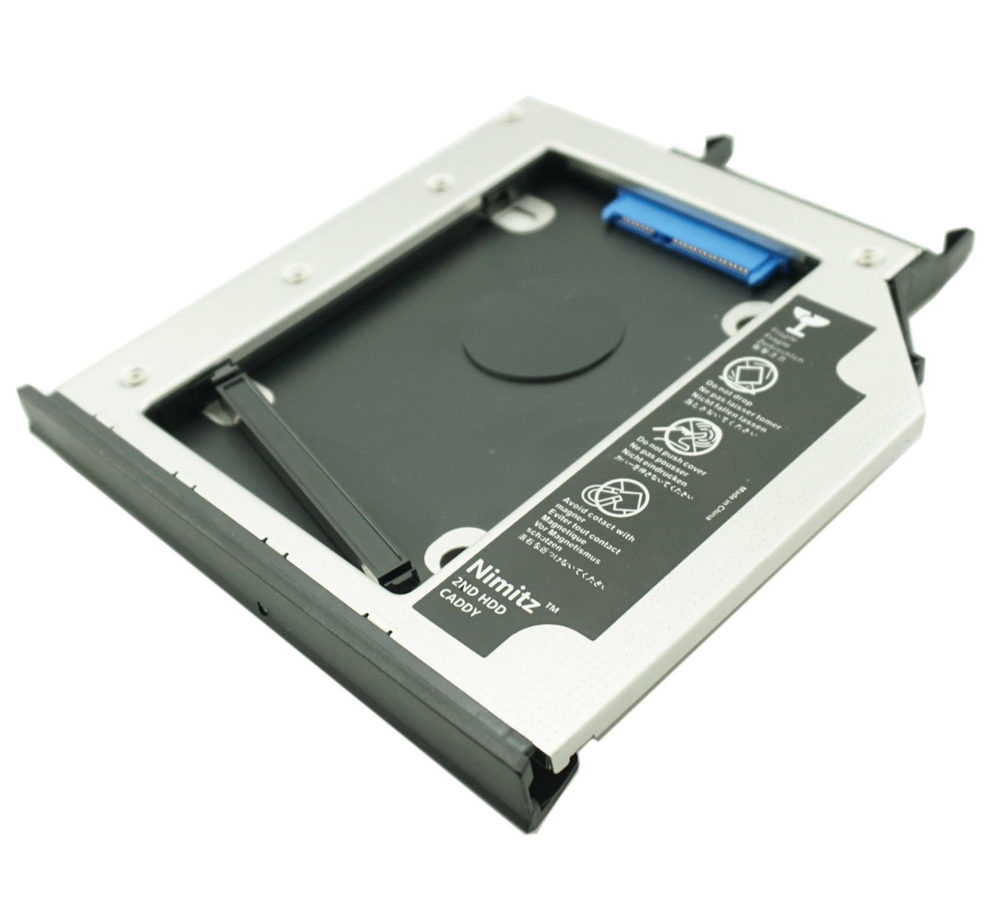 Nimitz 2nd HDD SSD Hard Drive Caddy for Lenovo Ideapad Y400 Y410p Y430p with Bezel