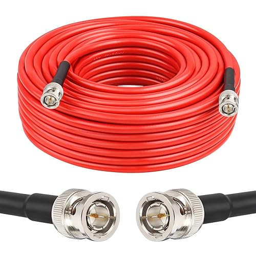 XRDS 12G SDI Cable 75FT, 75ohm RG6 BNC Supports HD-SDI/4K, 3G/6G-SDI for Video Security Camera SDI Converter
