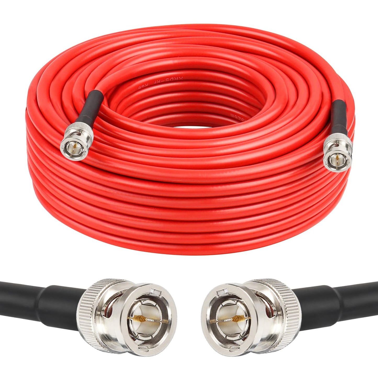 XRDS 12G SDI Cable 75FT, 75ohm RG6 BNC Supports HD-SDI/4K, 3G/6G-SDI for Video Security Camera SDI Converter