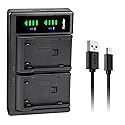 Kastar LTD2 USB Battery Charger Replacement for JVC GR-D70, GR-D70US, GR-D71, GR-D71US, GR-D72, GR-D72US, GR-D73, GR-D73US, GR-D74, GR-D74US, GR-D90
