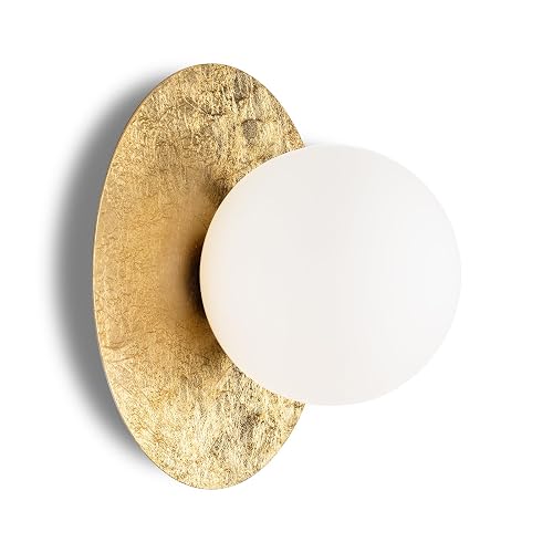Edwarmlux 1 Light Wall Sconce, Mid Century Modern Globe Wall Sconce, Ceiling Light Fixture, Vanity Light Fixture, Indoor Wall Light for Living Room