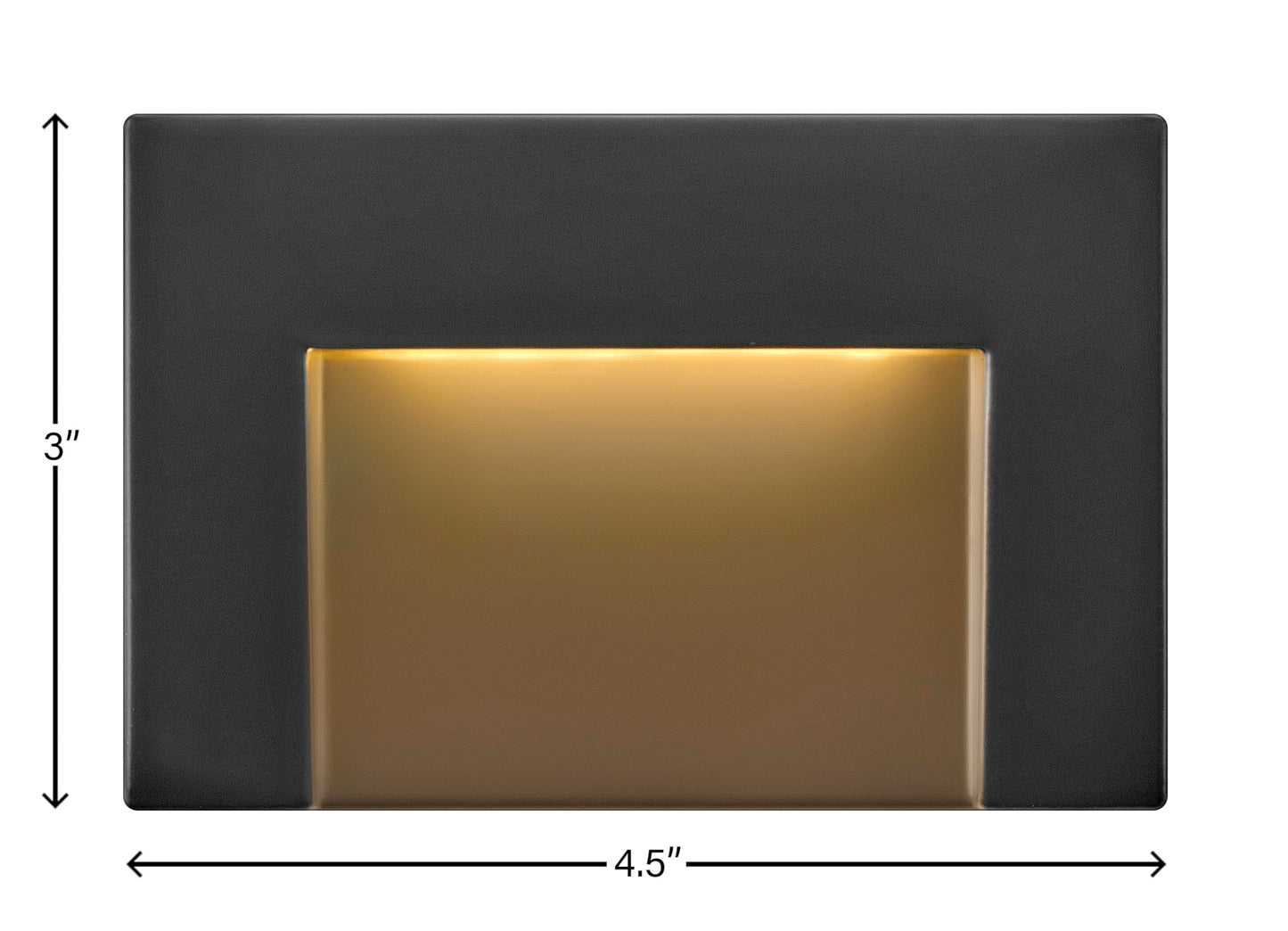 Hinkley Taper 12V Integrated LED Horizontal Deck Sconce, Aluminum, Etched Glass, ADA Compliant, Outdoor Flush Mount Security Step, Wiring Kit