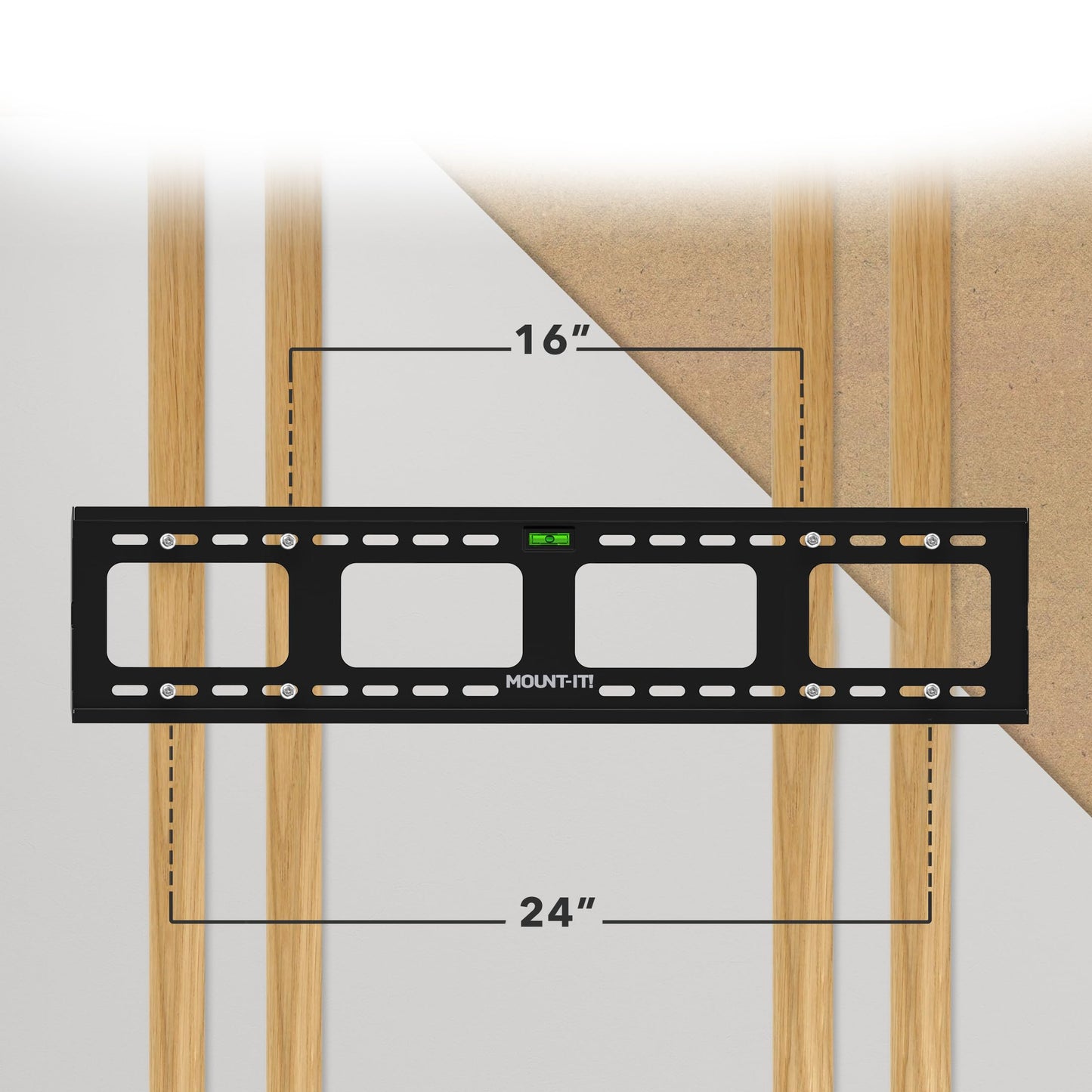 Mount-It! Heavy-Duty TV Wall Mount for 65-90 Inch TVs | Tilt TV Wall Mount Holds 220 lbs | Low-Profile Tilting Bracket Design, 800x600mm VESA | Secure