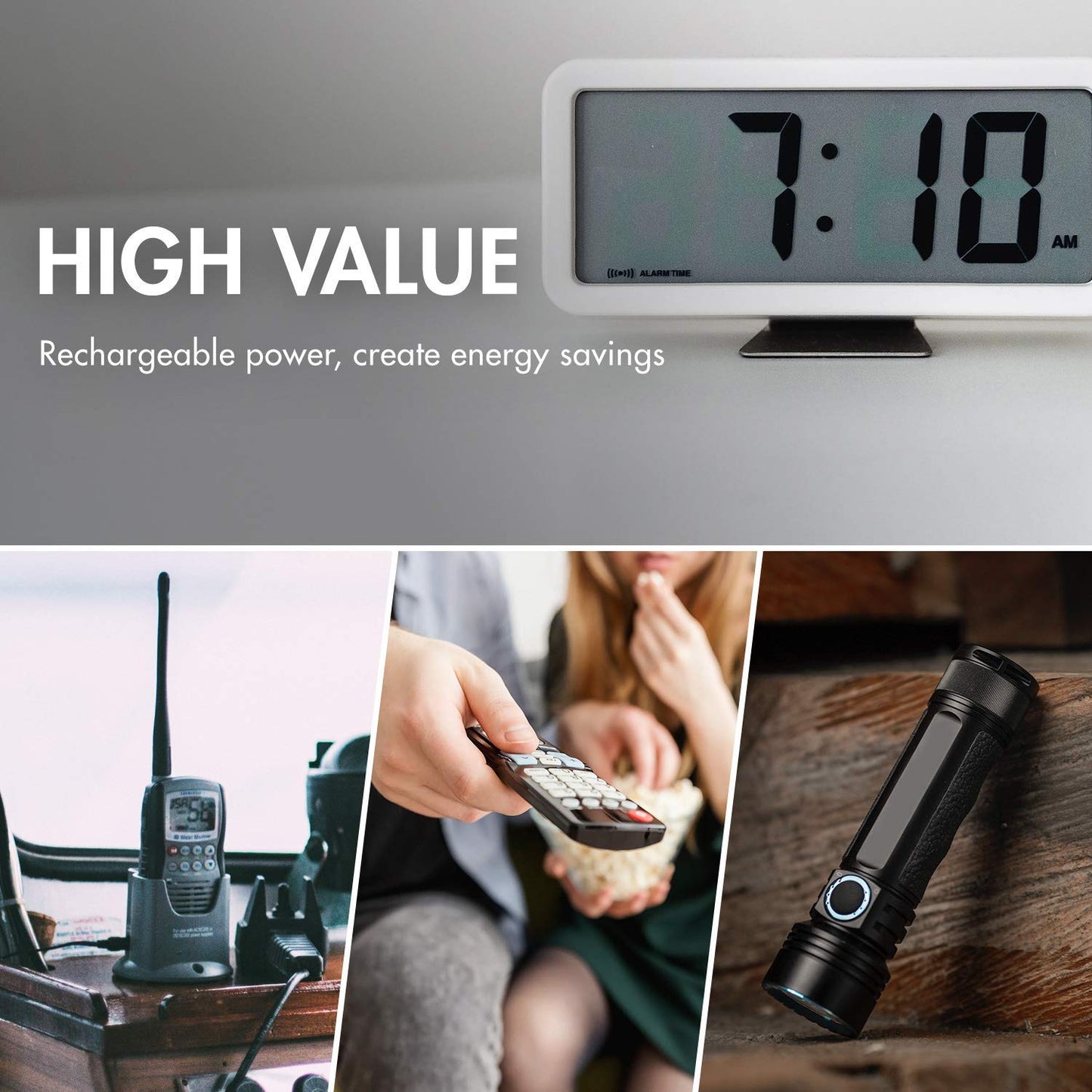 Tenergy High Capacity NiMH Rechargeable 26 Pack Cell Battery Package, 8AA, 8AAA, 4C, 4D, 2 9V Rechargeable Batteries for Remote Controllers, Clocks…