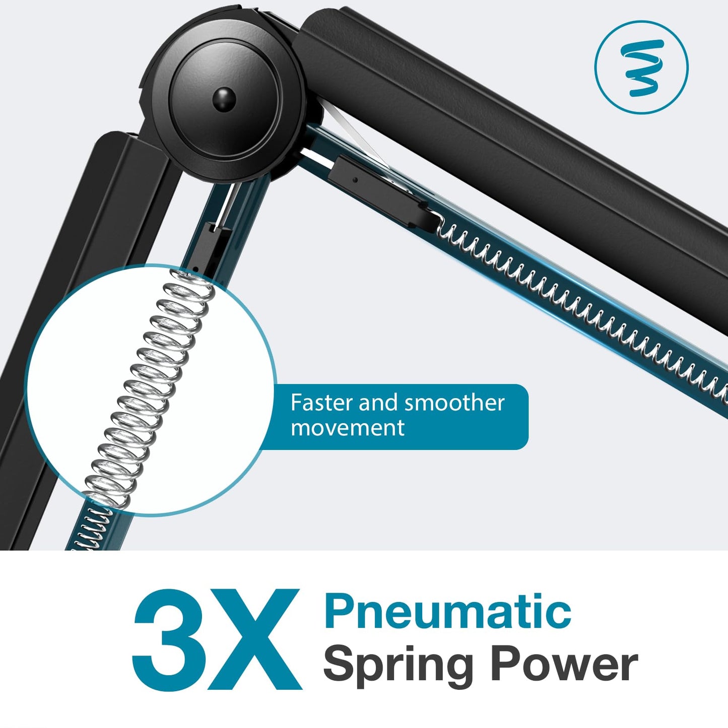 InnoGear Microphone Boom Arm, Mic Stand Desk with Cable Management Microphone Arm Stand for HyperX QuadCast SoloCast Blue Yeti Snowball Fifine Shure