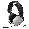 Alienware Tri-Mode Wireless Gaming Headset AW725H - Wired/Wireless, Bluetooth 5.3, Audio Output - 20 Hz, Mini-Phone (3.5mm), Battery Talk Time Up…
