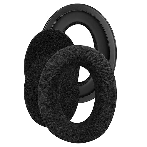 Geekria Comfort Velour Replacement Ear Pads for Sennheiser HD505, HD515, HD518, HD555, HD558, HD559, HD569, HD579, HD589 Headphones Ear Cushions