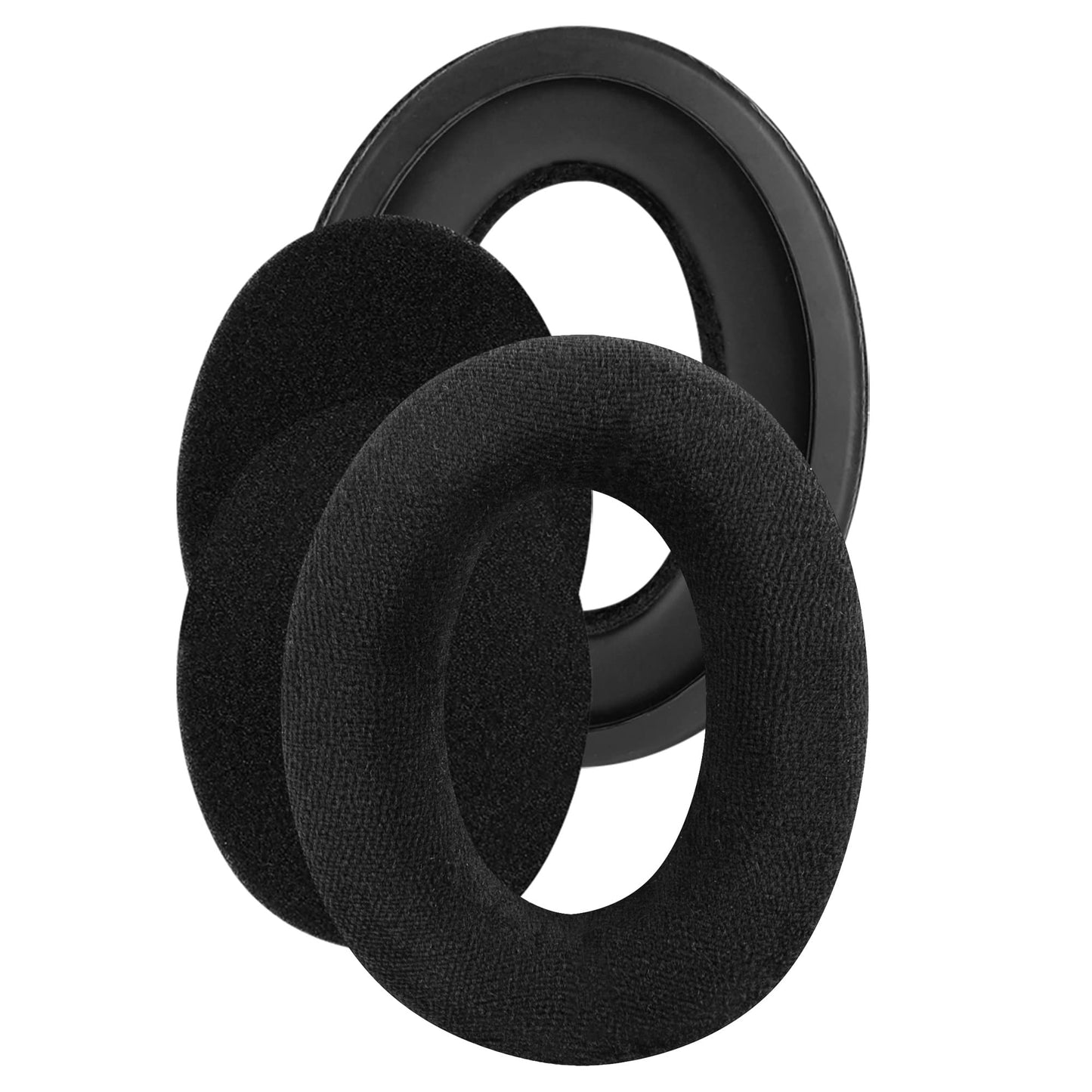 Geekria Comfort Velour Replacement Ear Pads for Sennheiser HD505, HD515, HD518, HD555, HD558, HD559, HD569, HD579, HD589 Headphones Ear Cushions