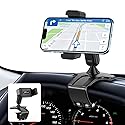 Jawhalt Universal 360 Dashboard Phone Holder, Easily Adjustable No-harm Clip Design Phone Mount for Car Compatible with All 4-7 Inch Smartphones