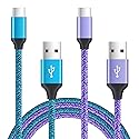 USB to USB C Cable 3A Fast Charging for iPhone 17 Pro Max Air 16e/16 Pro Max/16 Plus/16/15 Pro Max,2Pack 6FT Android Car Charger Power Cord