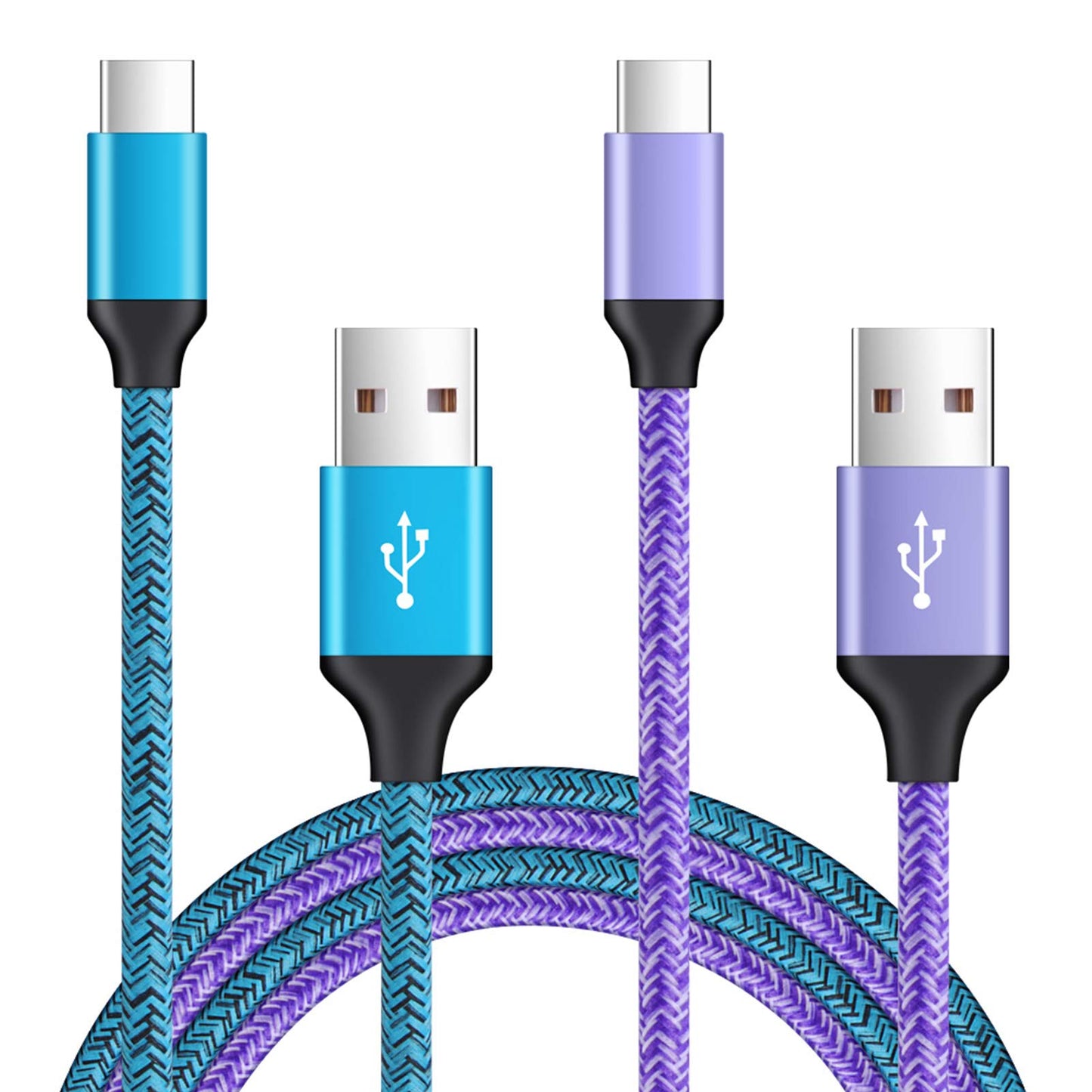 USB to USB C Cable 3A Fast Charging for iPhone 17 Pro Max Air 16e/16 Pro Max/16 Plus/16/15 Pro Max,2Pack 6FT Android Car Charger Power Cord